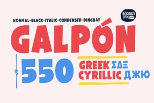 Galpon Family: A Playful Font for Digital Branding