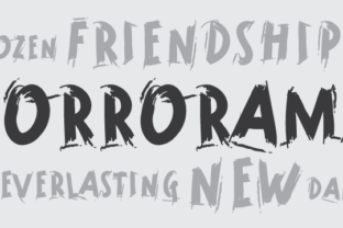 Horrorama: A Typeface That Commands Attention