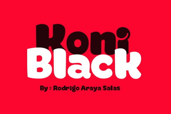 Koni Black: A Font That Elevates Branding