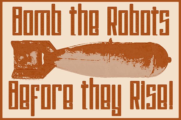 Psychotic Robots: A Bold Display Font for Branding