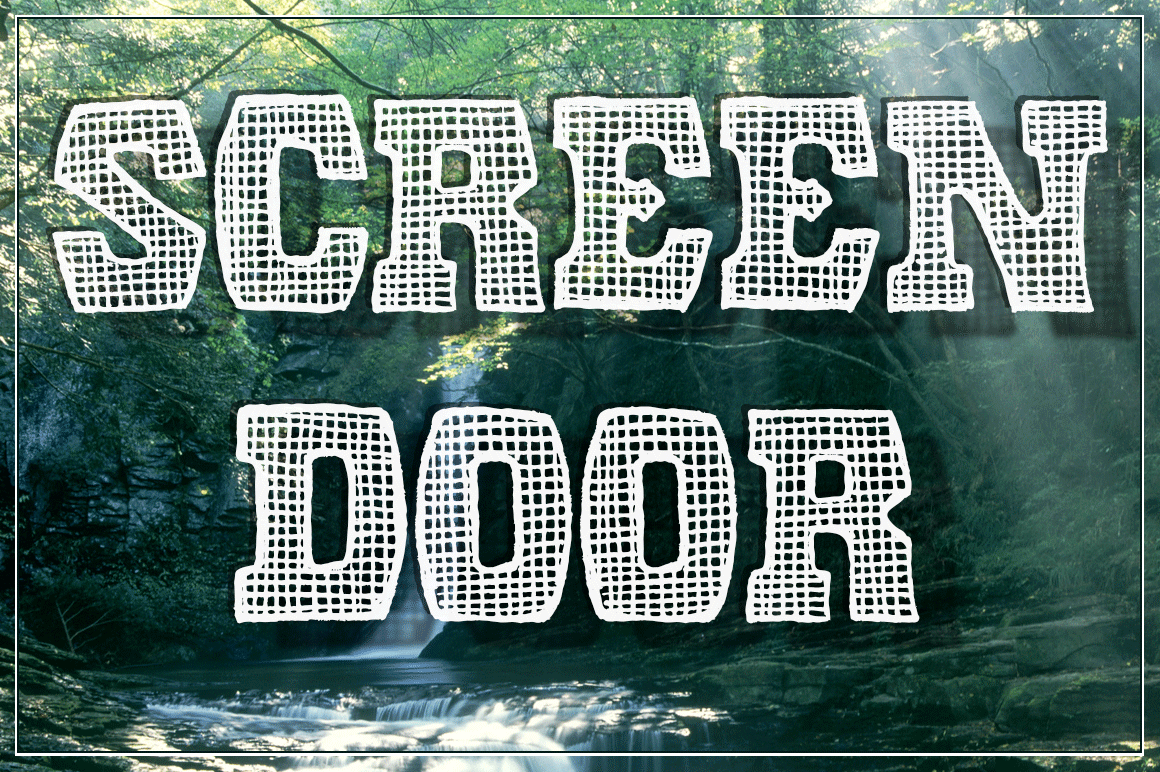Screen Door: A Font That Adds Charm to Every Project