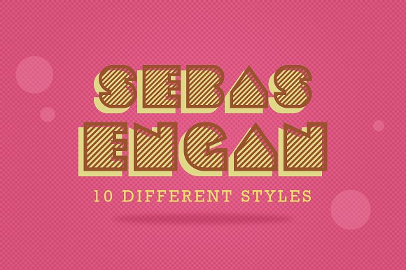 Sebasengan: A Display Font for Web Design and Brand Identity